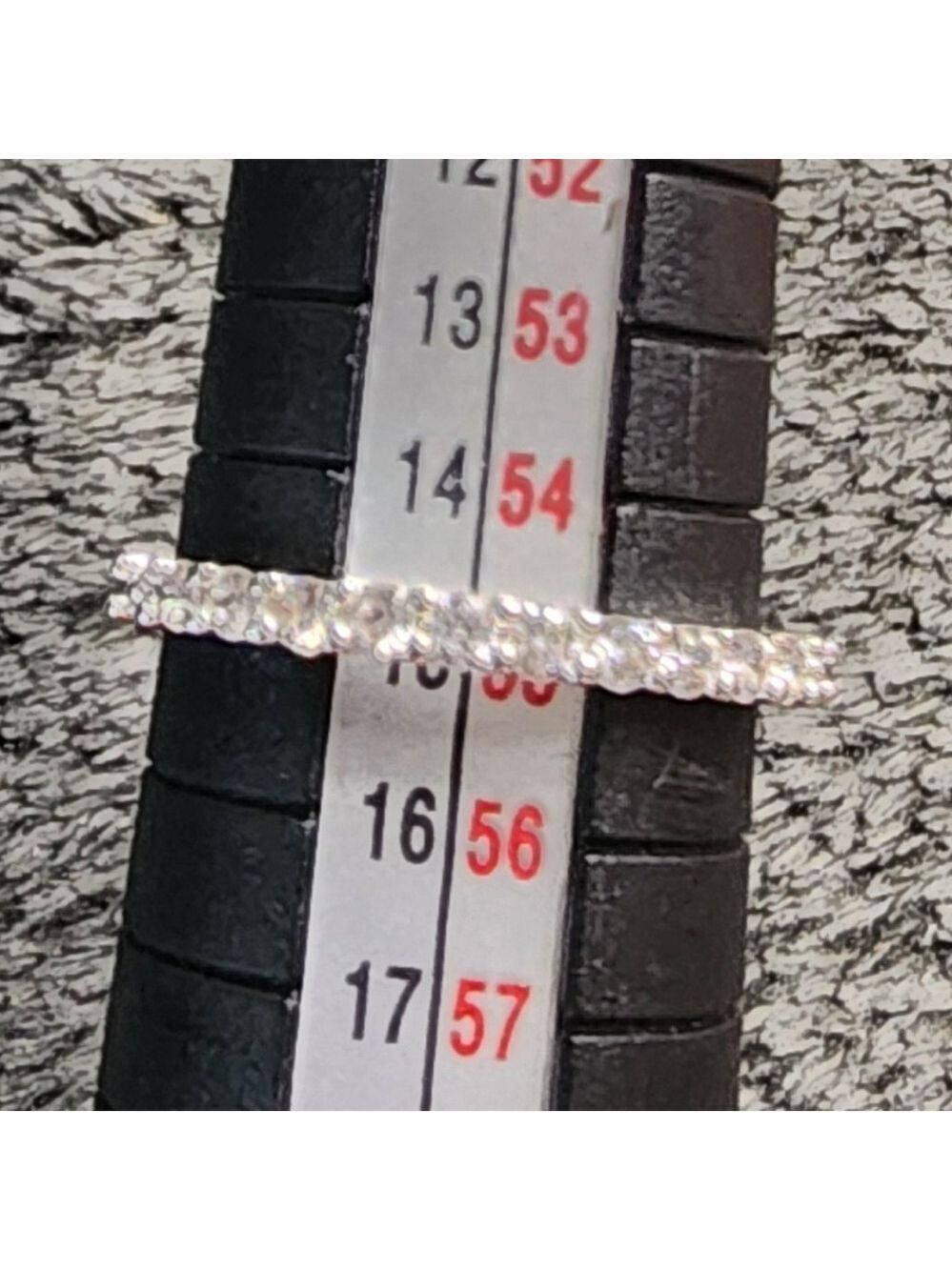 Silvertone Rhinestone Ring - Picture 2 of 4